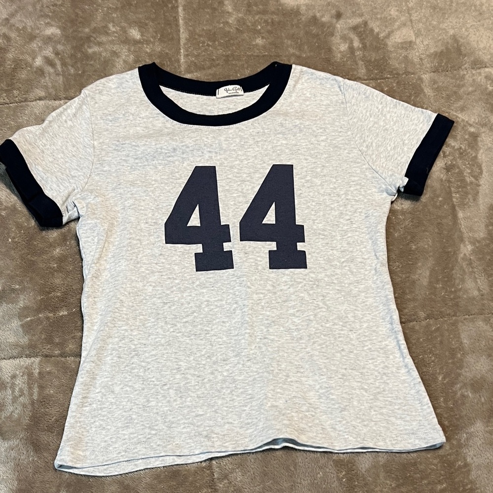 Kids Gray and Blue Number 44 T-Shirt